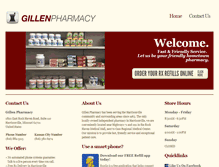 Tablet Screenshot of gillenpharmacy.com